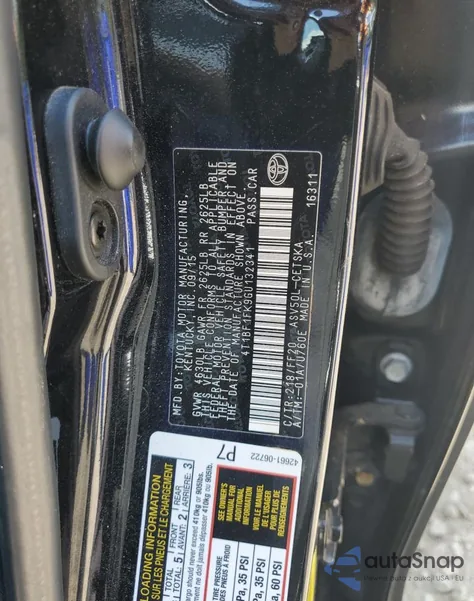 2016 Toyota Camry Le from USA, damaged, VIN 4T1BF1FK9GU132341